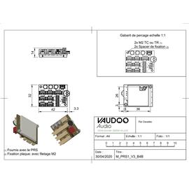 Ac­ces­soires pour Gui­tares & Basses Vaudoo Audio - Quadrupeldoo - Préampli - Electronique