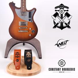 Ac­ces­soires pour Gui­tares & Basses Wild Custom Guitars - SANGLE CUIR - Sangles