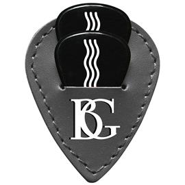 Ac­ces­soires pour Gui­tares & Basses BG Franck Bichon - Sangle Logo Peace & Love Glam - Noir - GLGPL10 - Sangles