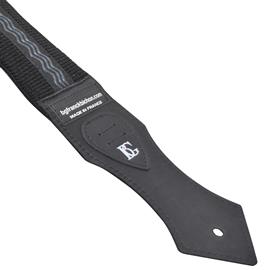 Ac­ces­soires pour Gui­tares & Basses BG Franck Bichon - Sangle Vintage - Noire - Sangles