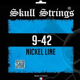 Ac­ces­soires pour Gui­tares & Basses Skull Strings - Skull Strings 9-42 Nickel Line - Guitare électrique