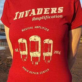 Lifestyle Invaders Amplification - T-Shirt Girly Red - Textile