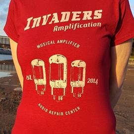 Lifestyle Invaders Amplification - T-Shirt Girly Red - Textile
