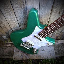 Guitares électriques WIZARD GUITARS - Trigger Cadillac Green Sparkle - Guitares 6 cordes