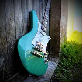 Guitares électriques WIZARD GUITARS - Trigger Cadillac Green Sparkle - Guitares 6 cordes