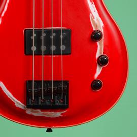 Basses Pralong Guitars - VARIOMASTER RELIEF VINTAGE Red - Basse 4 cordes