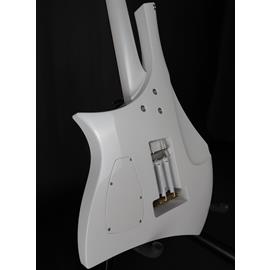 Guitares électriques Meta Guitars - Veil double cut tremolo Pearl white - Guitares 6 cordes