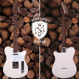 Guitares électriques Wild Custom Guitars - WILD-TV GHOST WHITE / WAVE - Guitares 6 cordes